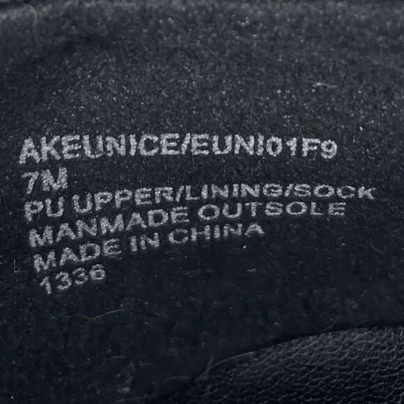 Anne Klein Chunky Lug Sole Loafer Black size 7 - Picture 8 of 10